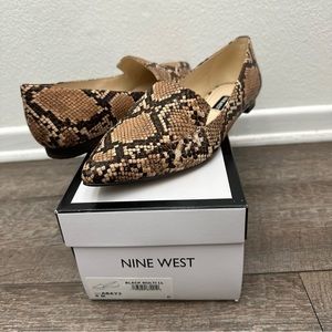 Nine West Snakeskin flats